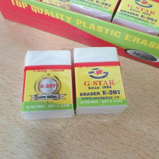 [MUA SỈ GIẢM 10%] [COMBO 5 CỤC] Gôm bút chì G-Star E-207 màu trắng