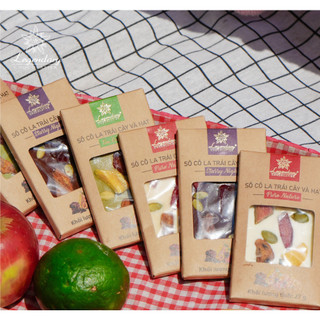 Bộ Sưu tập socola thanh 27g mix trái cây và hạt ngọt thanh chua nhẹ dễ thưởng thức ăn vặt nội địa