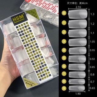 Móng úp tay HSM nhám trong đủ form sử dụng trong làm nails