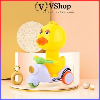 Đồ chơi chú vịt chạy xe vespa cho bé
