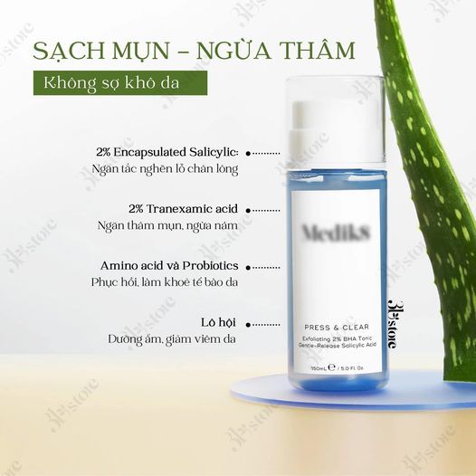 Nước cân bằng Medik8 Press & Clear 150ml