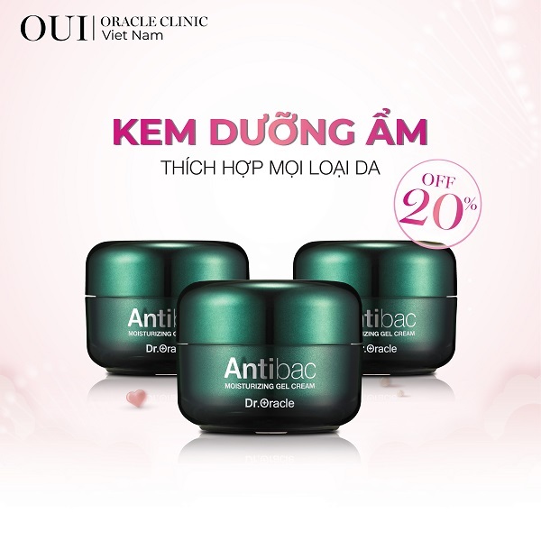 KEM DƯỠNG ẨM ANTIBAC MOISTURIZING GEL CREAM - NỘI ĐỊA HÀN - NHẬP KHẨU CHÍNH HÃNG DR.ORACLE