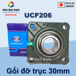 Bộ gối đỡ vòng bi ucf206 lỗ trục 30mm chất lượng cao - vua bạc đạn