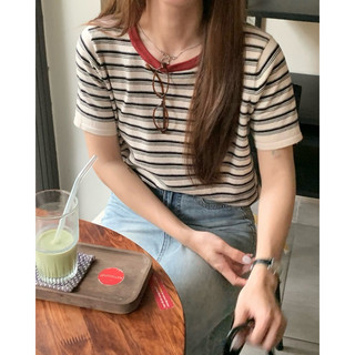 KAYY. Áo pull kẻ viền cổ _ A1017 (ảnh thật)
