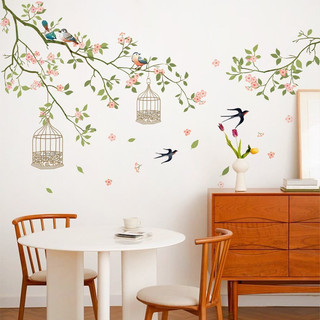 Tranh decal dán tường chim én mùa xuân - decal dán tường cho bé