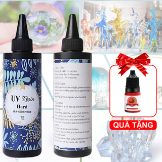 Keo UV Resin, Keo Resin UV Trong Suốt Cứng Nhanh Khô - 60g - 100g - Long Vũ Resin