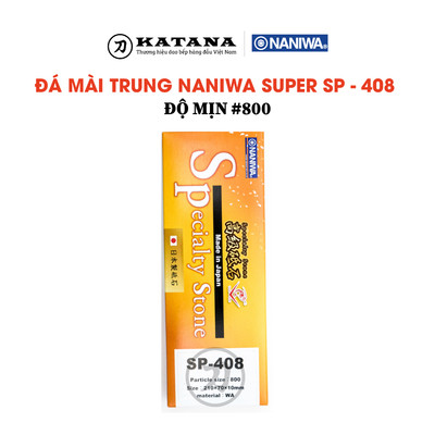 Đá mài trung Naniwa Nhật Bản #800 SUPER SP 408 (210x70x10)