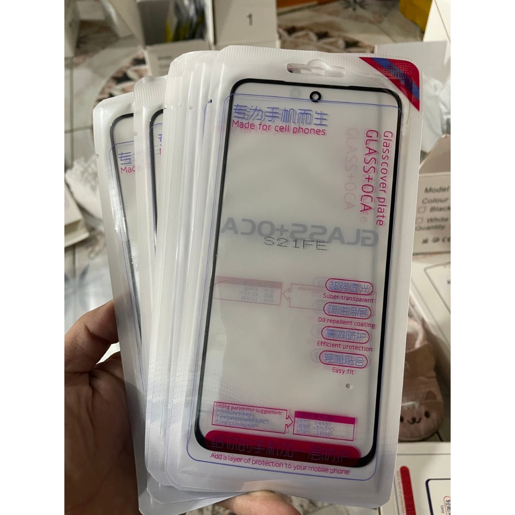 Kính ép samsung s21 fe ZIN/  Kính ép dành cho samsung s21fe ZIN/ Mặt kính samsung s21 fe( mặt kính é