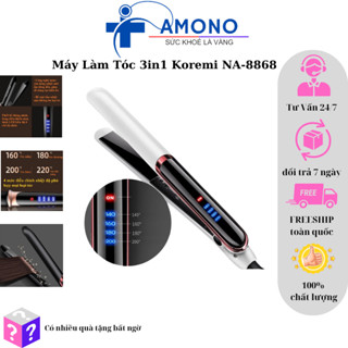Máy Làm Tóc, Duỗi, Kẹp Thẳng, Uốn Cúp Làm Tóc Xoăn Lọn Đa Năng 3in1 KOREMI NA-8868 - AMONOVIETNAM