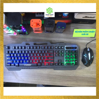 Bộ bàn phím chuột gaming q307, combo phím chuột có dây chơi gaming forev chính hãng led 7 màu rgb phụ kiện khang thịnh