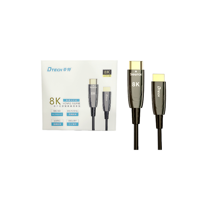 Cáp HDMI 2.1 Dài 100m HF-8100 Chuẩn 4k 8K Dtech Chính Hãng
