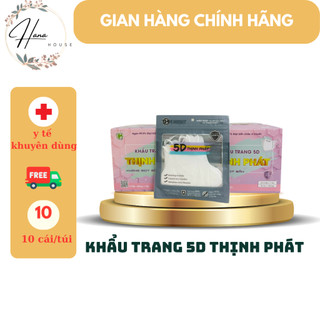 {100 chiếc] Khẩu trang 5D, kháng khuẩn, thùng 100 chiếc, dùng 1 lần, thịnh phát
