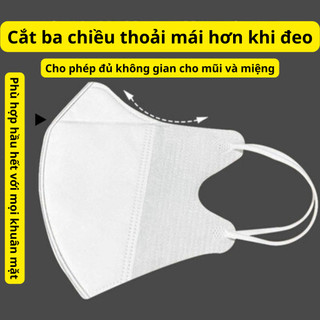 {100 chiếc] Khẩu trang 5D, kháng khuẩn, thùng 100 chiếc, dùng 1 lần, thịnh phát