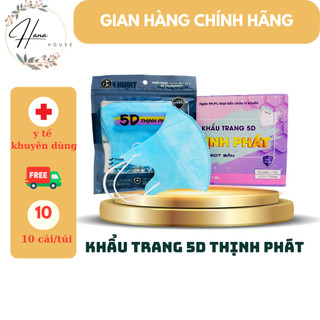 {100 chiếc] Khẩu trang 5D, kháng khuẩn, thùng 100 chiếc, dùng 1 lần, thịnh phát