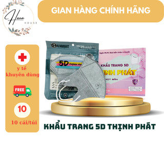 {100 chiếc] Khẩu trang 5D, kháng khuẩn, thùng 100 chiếc, dùng 1 lần, thịnh phát