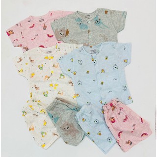 Bộ cộc noubaby khuy giữa cho bé trai bé gái sơ sinh đến 1 tuổi