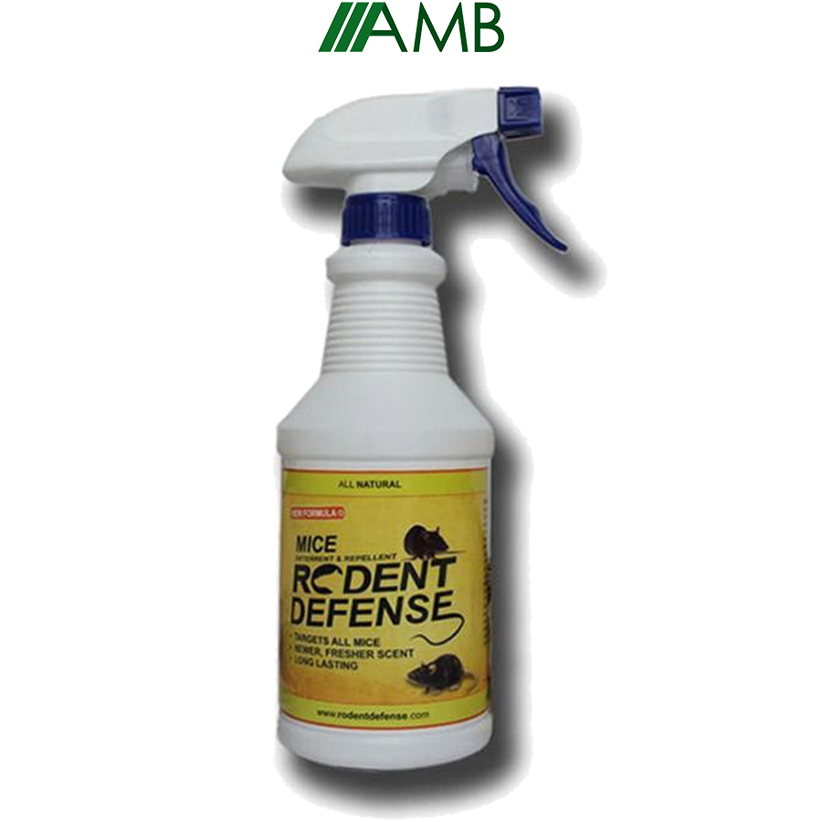 Xịt đuổi chuột Rodent Defense 500ml, thuốc đuổi chuột nhanh chóng