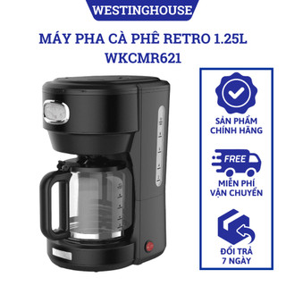 Máy pha cà phê retro westinghouse 1.25l wkcmr621, hàng chính hãng, bảo hành 12 tháng
