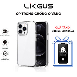 Ốp Trong Suốt LIKGUS Chống Ố Vàng Bảo Vệ Camera Viền Dẻo Chống Sốc Cho IPhone 15 -15Plus-15Pro-11 12 13 14 -15 Promax