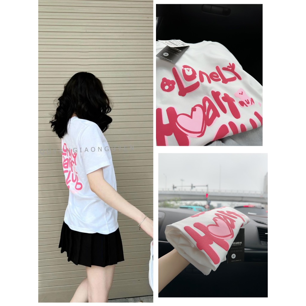 ÁO PHÔNG TRẮNG IN LƯNG LONELY HỒNG