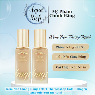 Kem Nền Chống Nắng FMGT Thefaceshop The Face Shop Gold Collagen Ampoule Sun BB 40ml