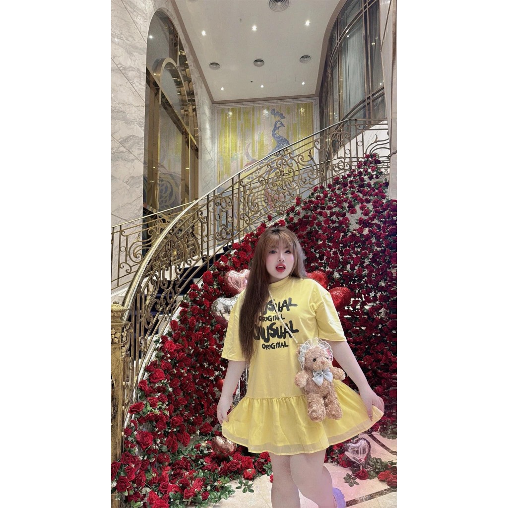 ĐẦM SUÔNG CHỮ BIGSIZE THƠ LÊ
