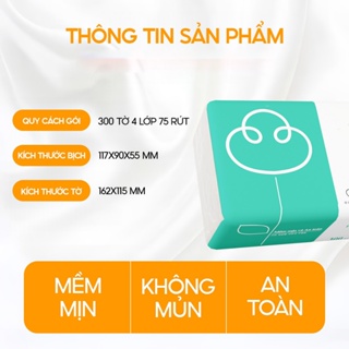 Giấy ăn rút, thùng 30 gói 16 gói 4 lớp cao cấp tiện lợi