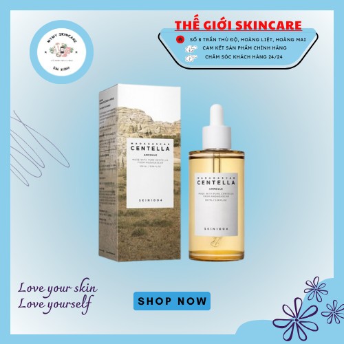 (chính hãng)Tinh Chất Rau Má Dịu Da, Giảm Mụn Serum Skin1004 Madagascar Centella Ampoule 30,55,10ml