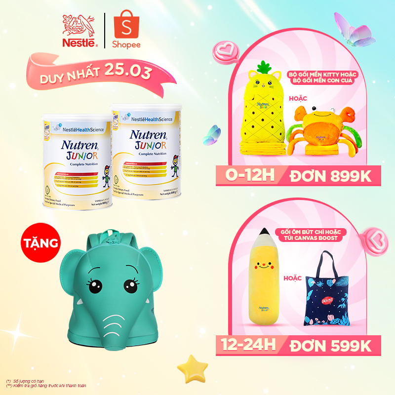 Combo 2 lon Sữa bột Nutren Junior 800g/lon