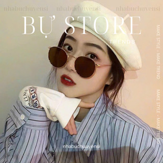 Mắt kính mát râm tròn hot vintage hq mẫu mới dáng tròn thời trang - ms 1120