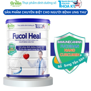 Sữa Fucoi Heal Green Milk, hỗ trợ người đang hóa trị, xạ trị