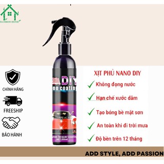  Chai Xịt Phủ NANO DIY 200ml Chống Nước Kính Phủ Bóng Sơn Xe Ô Tô  Xe Hơi 