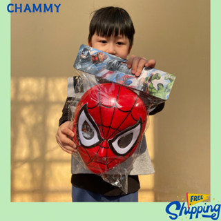Mặt nạ người nhện có đèn CHAMMY đồ chơi hoá trang spider man cho bé trai