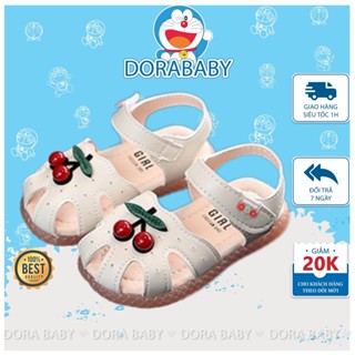  Sandal Bé Gái Cherry Dễ Thương Đáng Yêu Da Siêu Mềm Nhẹ Êm Chân Sandal Bé Gái Từ 1-5T G020 - Dora 