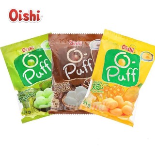 Kẹo xốp nhân macha, socola, xoài oishi 84g