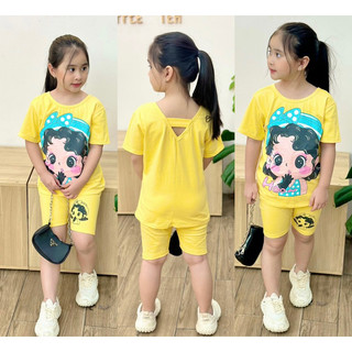 [8-22kg] Bộ cotton bé gái cưng sỉu