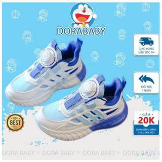  Giày Thể Thao Bé Trai Giày Bé Gái Mẫu Mới Đế Boost Khóa Xoay Sành Điệu 3 Sọc FASHION 3-10T - G126 