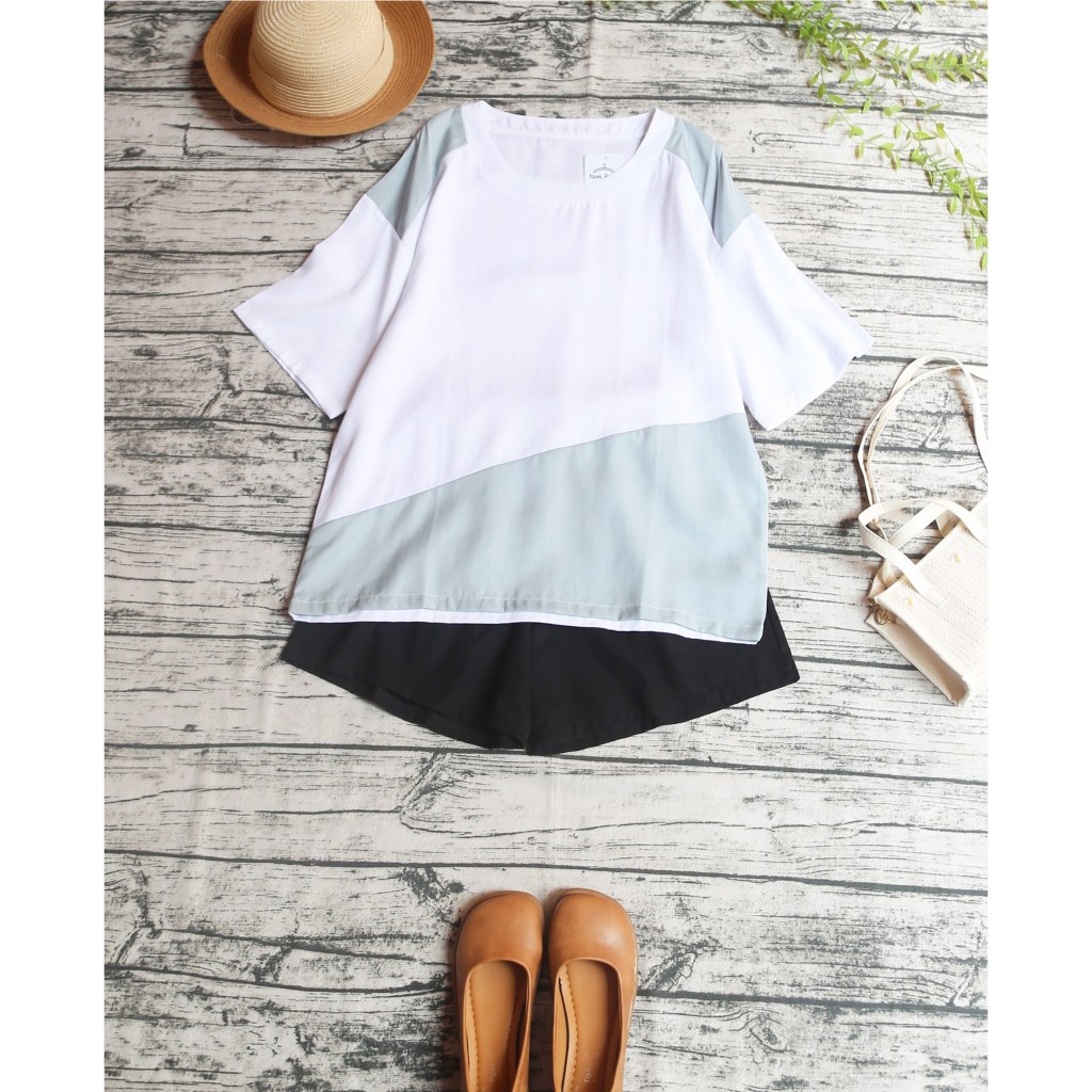 ÁO MORI OVERSIZE PHỐI MÀU