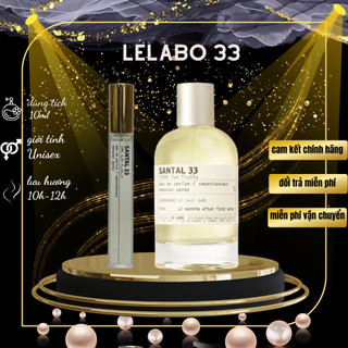 Chính hãng 10ml nước hoa le labo santal 33 edp - 10ml