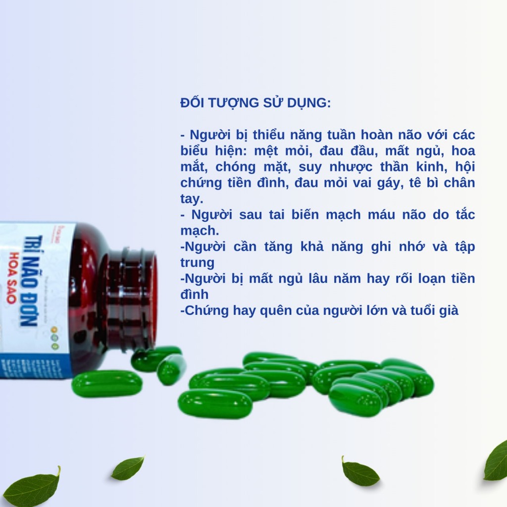 Viên Uống Bổ Não Cải Thiện Trí Nhớ Tăng Tuần Hoàn Máu Não Trí Não Đơn Hoa Sao Uy Tín Chính Hãng Japa kids
