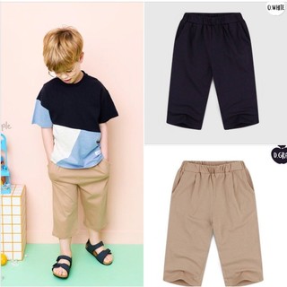 Quần cotton lửng trơn bé trai Andi. HA4745