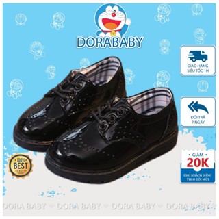 Giày Oxfords Bé Trai, Giày Tây Bé Trai, Bé Gái, Sang Xịn, Da Bóng Mềm Nhẹ, Phong Cách Hàn Quốc G036
