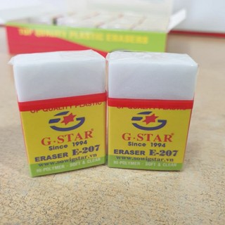 [MUA SỈ GIẢM 10%] [COMBO 5 CỤC] Gôm bút chì G-Star E-207 màu trắng