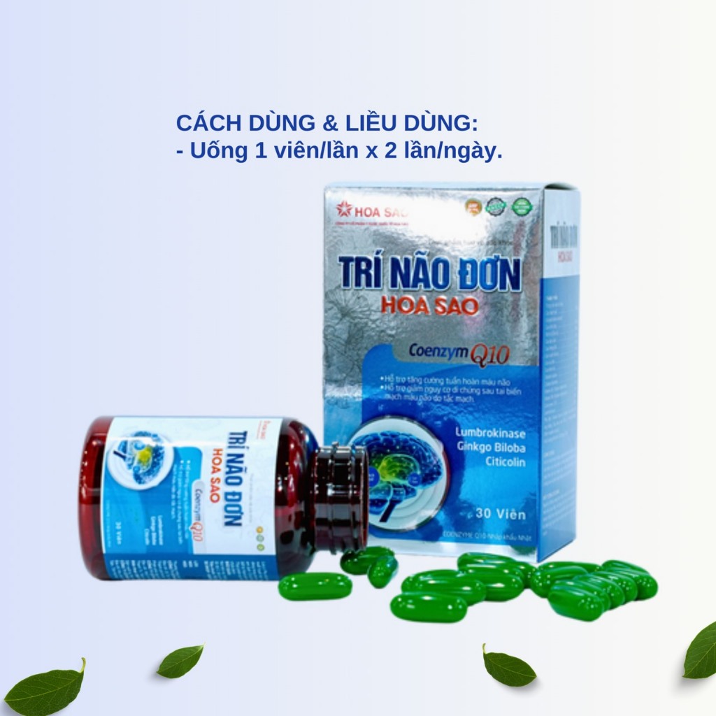 Viên Uống Bổ Não Cải Thiện Trí Nhớ Tăng Tuần Hoàn Máu Não Trí Não Đơn Hoa Sao Uy Tín Chính Hãng Japa kids