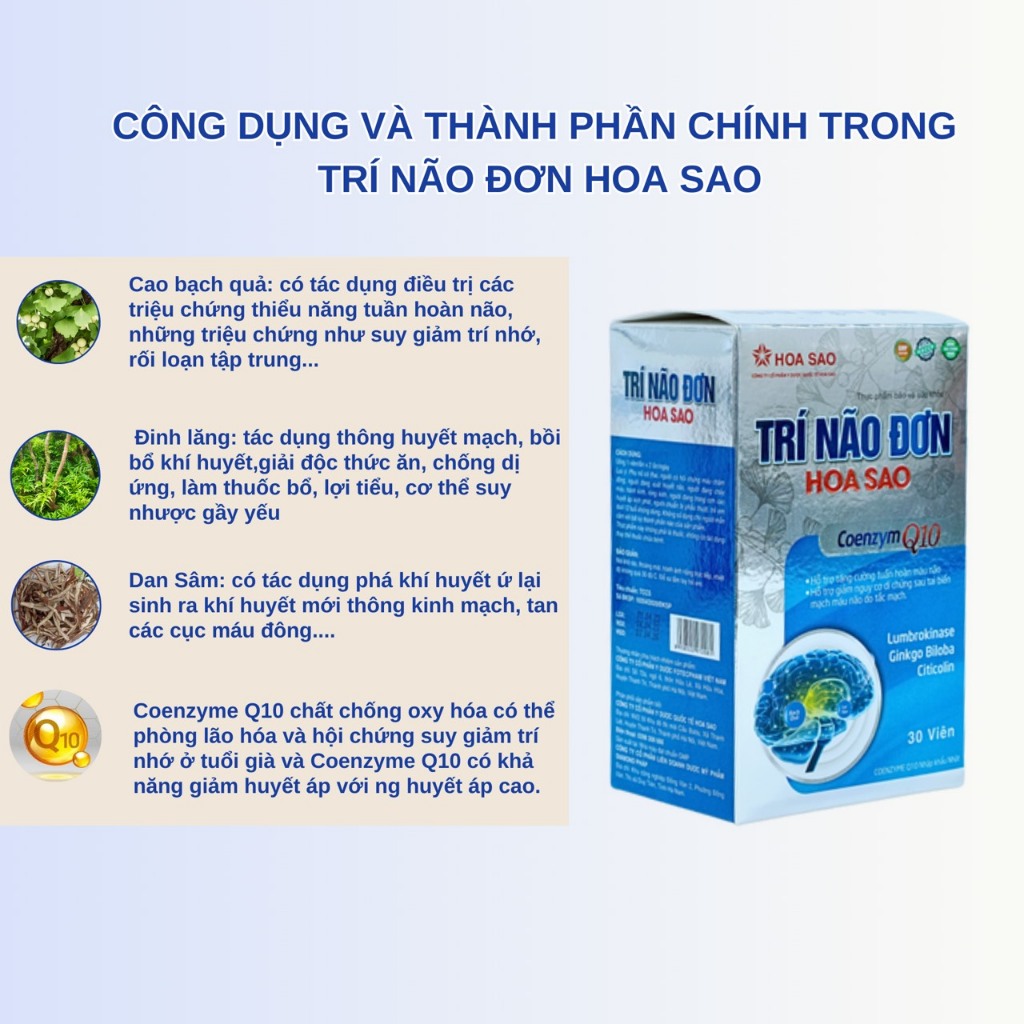 Viên Uống Bổ Não Cải Thiện Trí Nhớ Tăng Tuần Hoàn Máu Não Trí Não Đơn Hoa Sao Uy Tín Chính Hãng Japa kids