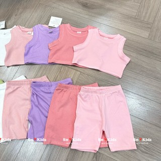 Bộ zip qc quần lửng bé gái
