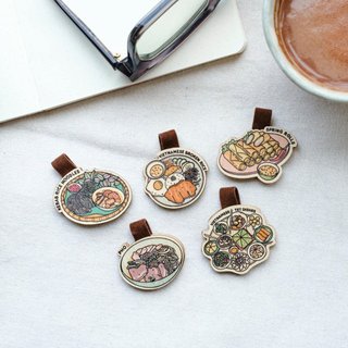 Bookmark Gỗ TICK & PICK Gắn Nam Châm Kẹp Sách Vở Chủ Đề Món ăn Việt