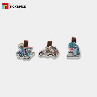 Bookmark gỗ, nam châm, kẹp sách - Xích Lô, Hớt tóc, Vận chuyển