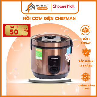 Nồi Cơm Điện Chefman, Thổi Cơm Thơm Ngon Đầy Đủ Dinh Dưỡng, Hàng Bảo Hành 12 Tháng