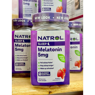 Kẹo Dẻo Gummies Giúp Ngủ Ngon Natrol Gummies Melatonin 180 viên Mẫu Mới